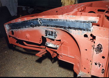 Radhaus vorne links, bereits geschwei�t