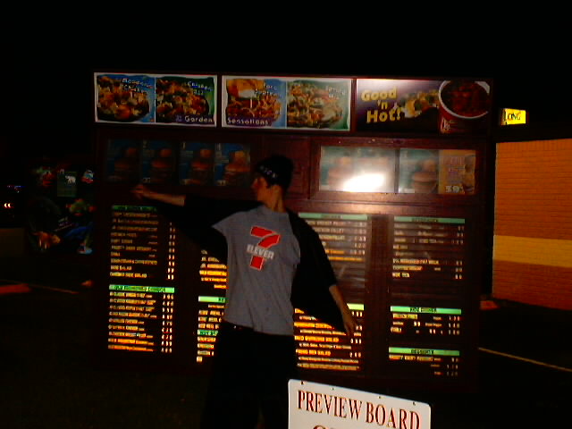 the bum was apparently hungry..