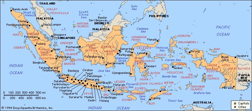 Map of Indonesia