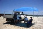 This is the campsite Ivan set up for us