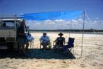 This is the campsite Ivan set up for us