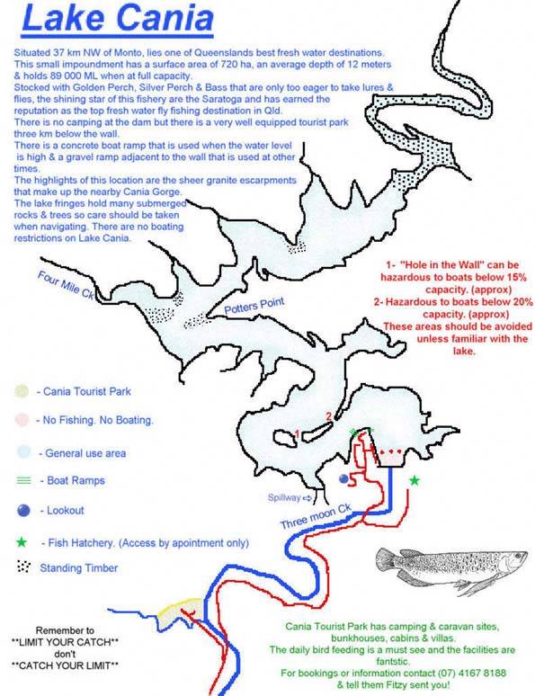 Map of Lake Cania