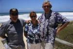Marty, Helen and Ivan on the beach