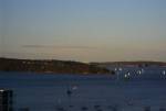 American Cup class boats race in Sydney Harbor