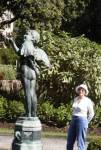 Marghe with a Cupid statue