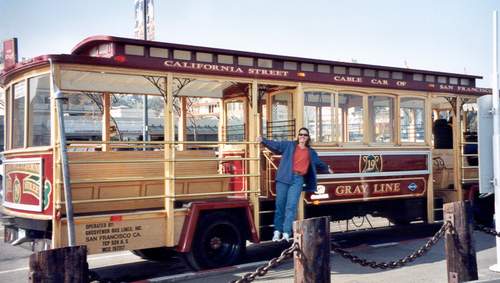 Not a real cable car, but close enough for a picture