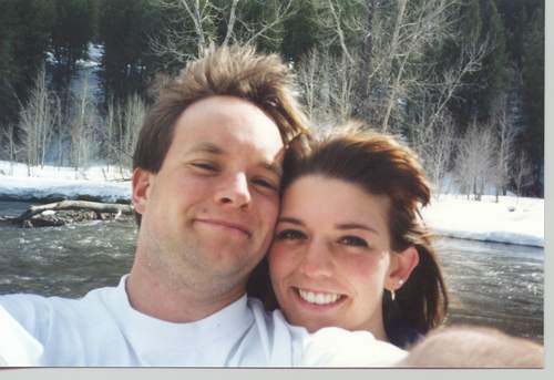 Ed and Laurie Plies (before they were married) up near McCall