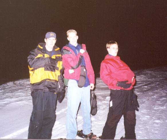 Mike, Ryan and the snowshoe machine, Ed