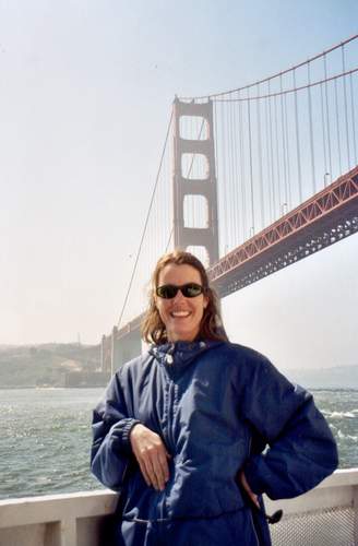 Notice the hand, Susie is getting used to the 'alternative lifestyle' in SFO