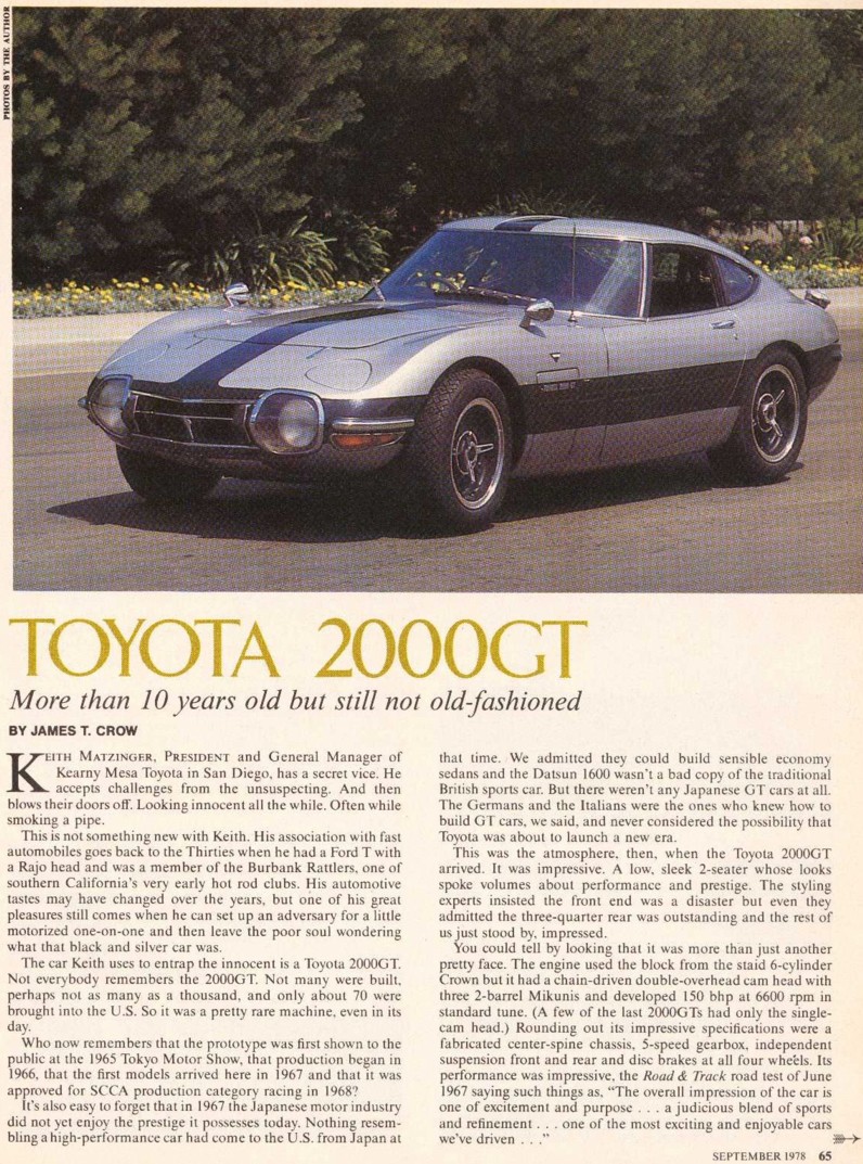 September 1978, Road and Track