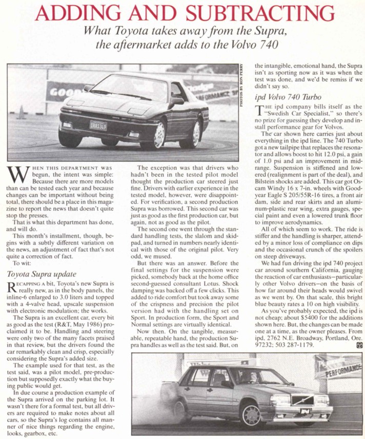 Motor Trend, October 1986