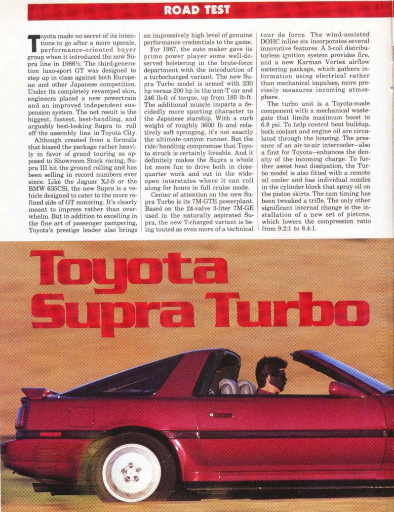 Motor Trend, November 1986