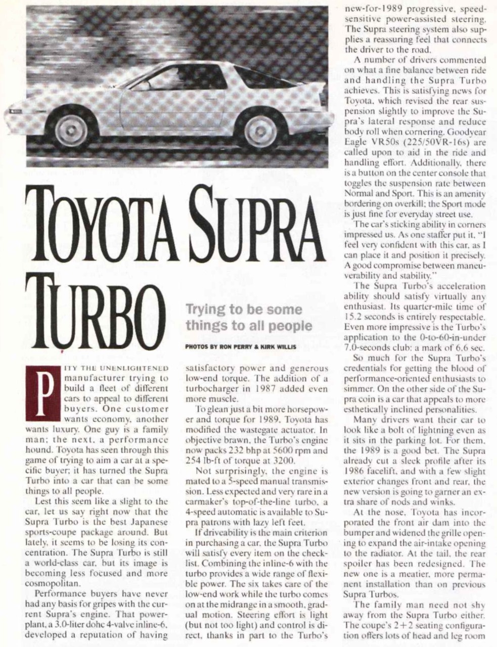 Road and Track, February 1989