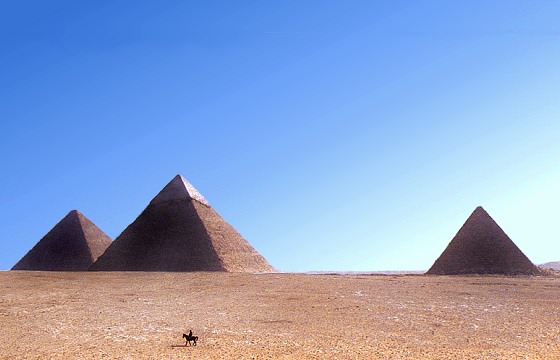 "Time laughs at everyone but pyramids laugh at time..."
