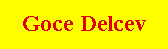 Goce Delcev