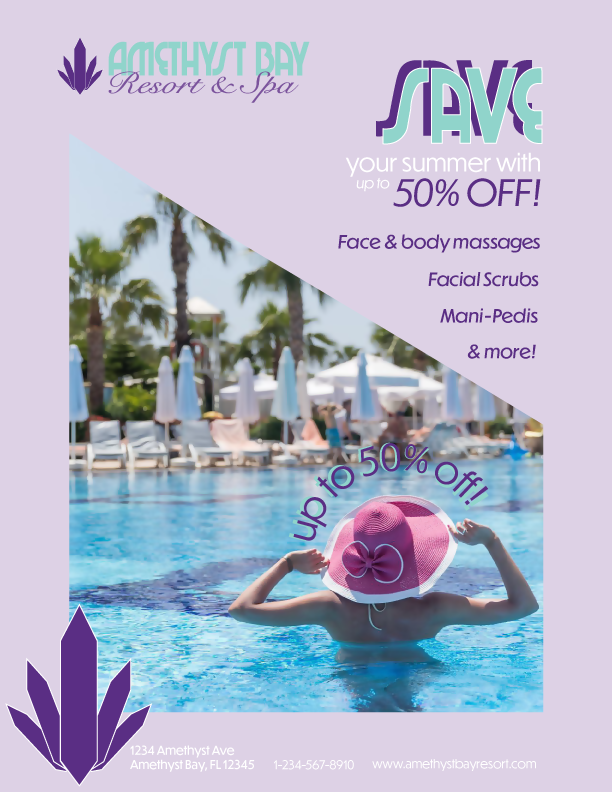Amethyst Bay Print Advertisement