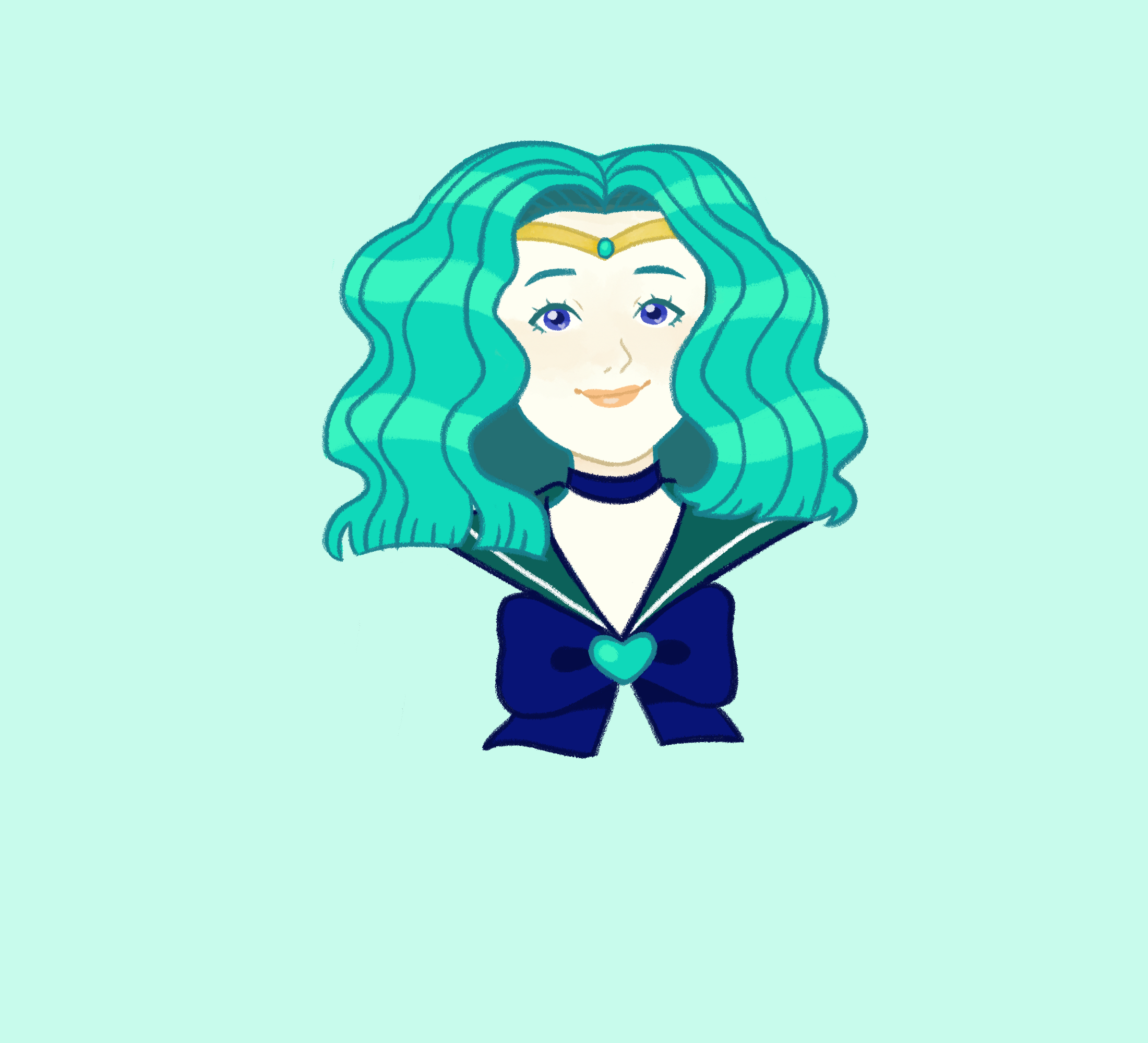 Sailor Neptune bust icon