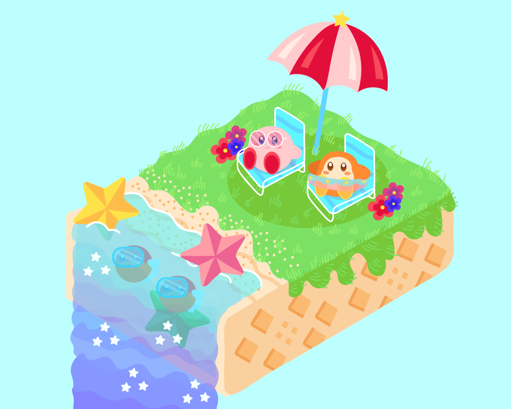 Kirby (video game franchise) summertime environment