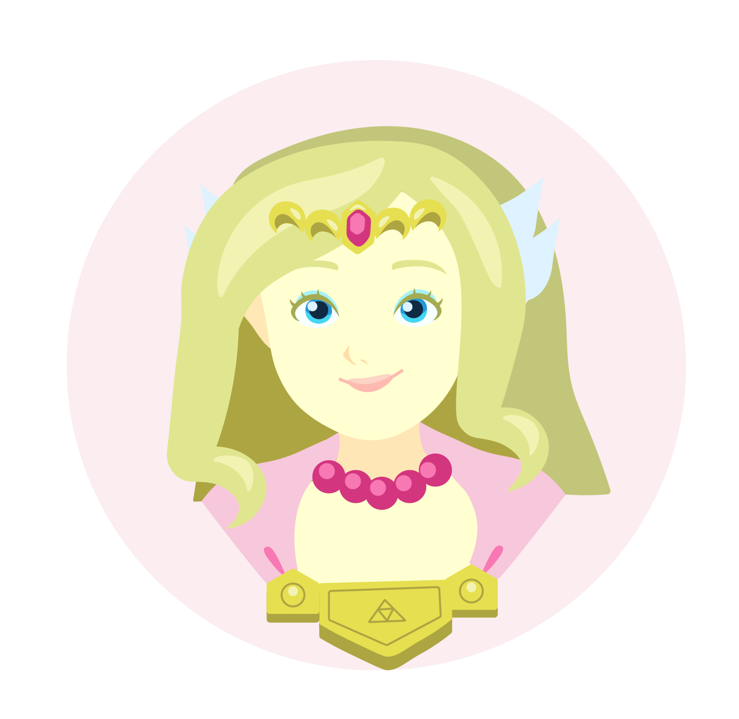 Princess Zelda bust icon