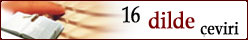 16 Dilde �eviri
