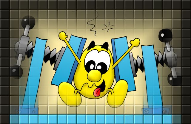 Cool Eggbert art.&nbsp; It's funny 'cos his lungs are being crushed.
