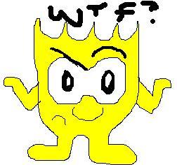 He looks STU-pid.&nbsp; GET IT!?&nbsp; STU!?&nbsp; PID!?&nbsp; Now I'm all depressed.