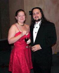 My wife, Martina, and I; New Year's Party 1999.