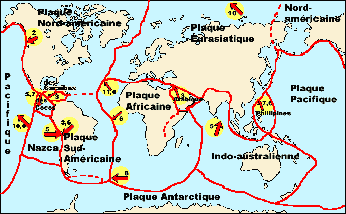 definition plaque tectonique
