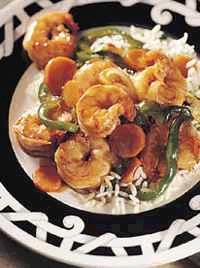 picture of shrimp dinner