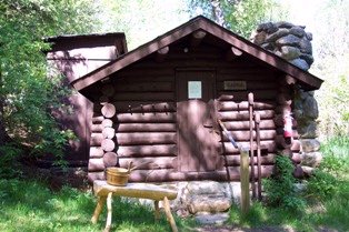 rustic sauna