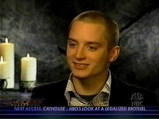 Elijah Wood just recently cut his hair for fun.&nbsp; I miss his hair, but hair does grow.&nbsp; Besides, change is good.&nbsp; I know he's not exactly bald, but bald enough to be Vice President!