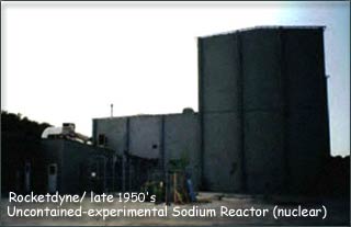 Rocketdyne/late1950, uncontained, experimental, Sodium Reactor (nuclear)