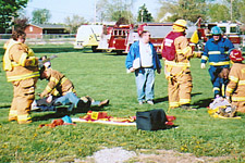 mock auto accident 2001