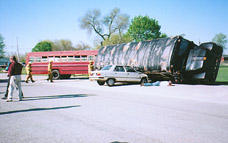mock auto accident 2001