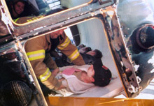 mock auto accident 2001