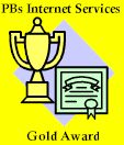 PBs Internet Services Gold Award