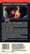 US VHS back cover