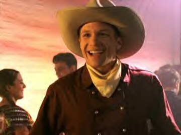 I showed up early so I got to be Cowboy Guy!