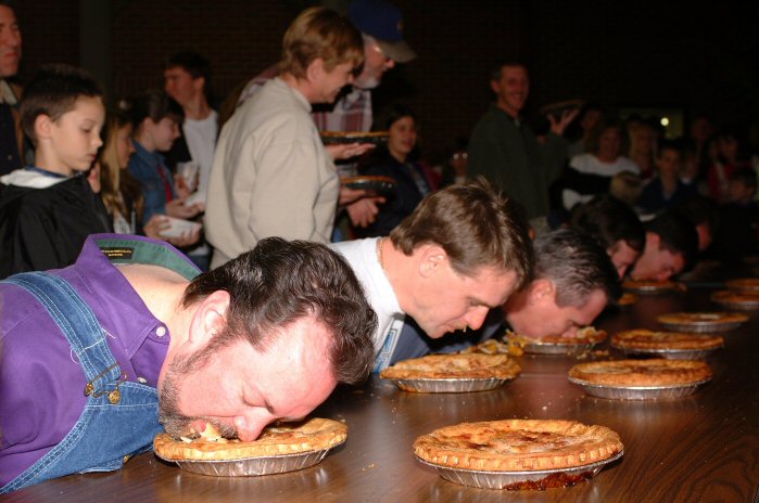 Pie-eating contest to be held after double-entendre convention. 