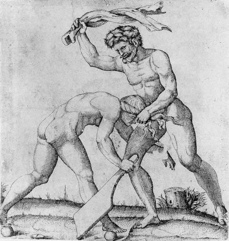 Make no mistake: Virtue is a large naked man with a whip