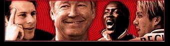 Ryan Giggs, Alex Ferguson, Dwight Yorke, David Beckham