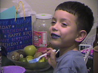 Ricky and his blue mouth