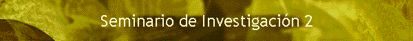 Seminario de Investigaci�n 2