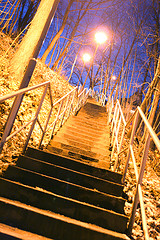 upstairs