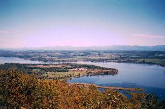 View of Ft Ticonderoga and Lake Champlain from Mt Defiance