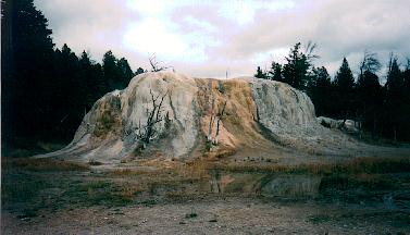 Orange Cone, Mammoth Hot Springs