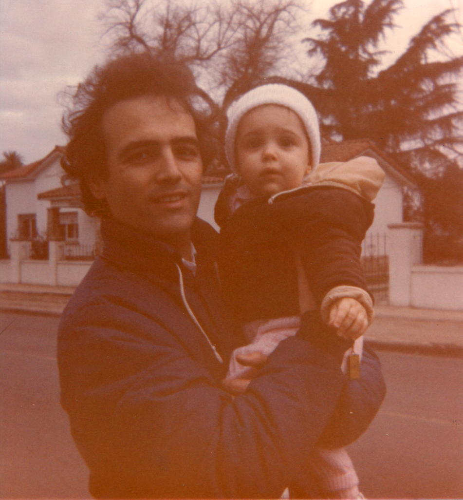 Me & Dad on our street.