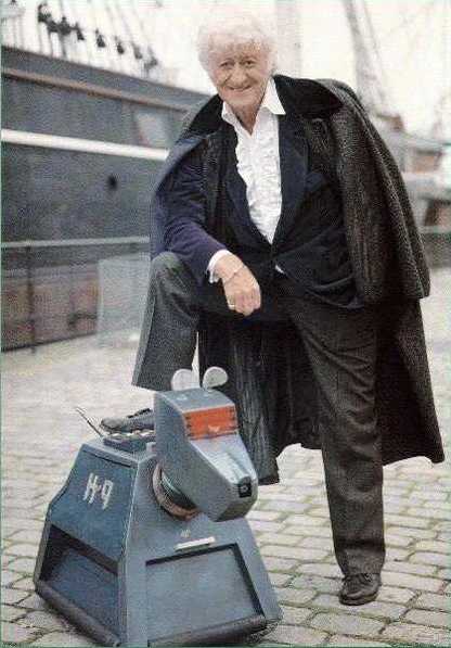 the 3rd doctor and a robot dog