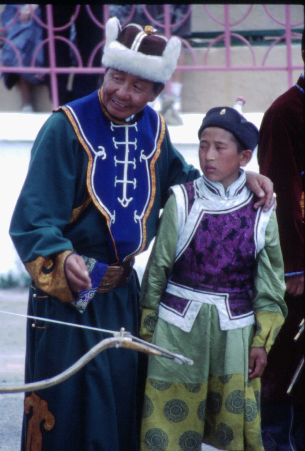 Watching the archery at the Naadam festival, Ulaan Batur
