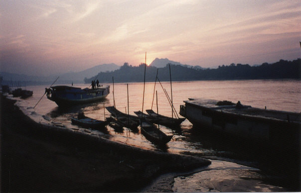 Boats at Luang Prabang